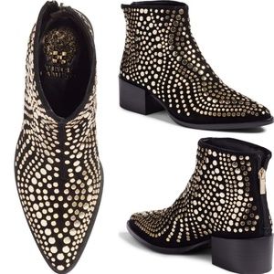 vince camuto edenny studded pointy toe bootie